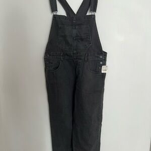 NWT we The Free Black Denim Overalls
